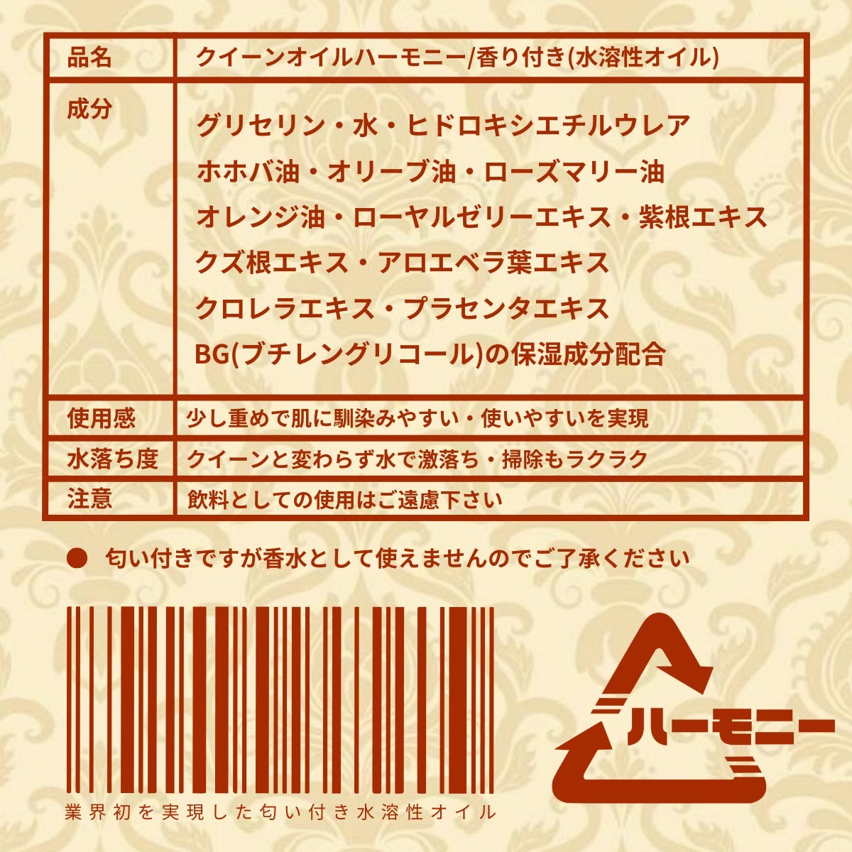 クイーンオイル/ロナンオイル/メンズエステオイル/メンエスオイル/メンエス用オイル/安いオイル/メンエス/お勧めの水溶性オイル/水溶性オイル/人気の水溶性オイル/クイーンオイルハーモニー/匂い付き水溶性オイル/匂い付きメンズエステオイル/香料付き水溶性オイル/